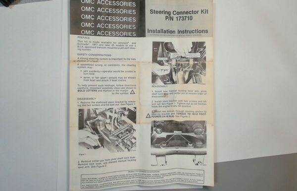 173710 OMC Johnson Evinrude Steering Connector Kit