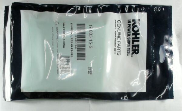 17 083 15-S Kohler OEM PreCleaner Element