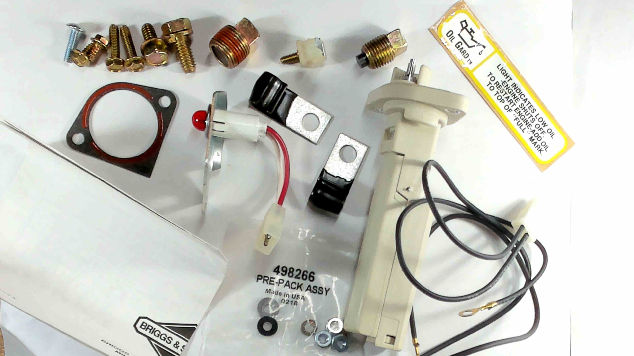 398182 OEM Briggs & Stratton Oil Gard Kit Finney's Part Depot