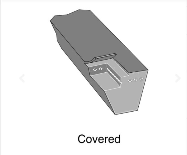 265-433 Stens Belt compatible with MTD 954-0101A 1/2″ x 35″