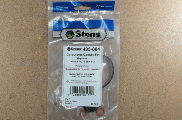 485-004 Stens Carburetor Gasket Set Compatible with Honda 16010-ZE1-812