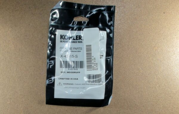 X-42-15-S Kohler Woodruff Key 3/16 x 5/8